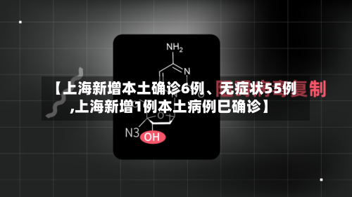 【上海新增本土确诊6例、无症状55例,上海新增1例本土病例巳确诊】-第2张图片