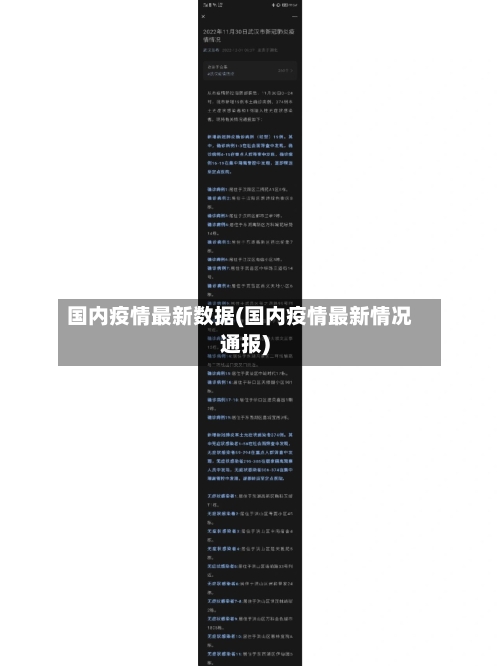 国内疫情最新数据(国内疫情最新情况通报)-第1张图片