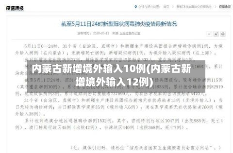 内蒙古新增境外输入10例(内蒙古新增境外输入12例)-第1张图片